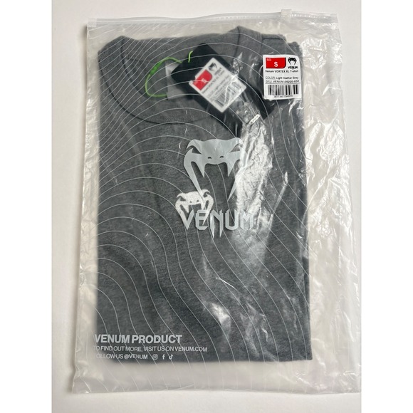 Venum Men's Light Heather Gray Embroidered Logo Short Sleeve Vortex Tee Size XL - Picture 12 of 13